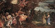 Paolo  Veronese Baptism and Temptation of Christ oil painting artist